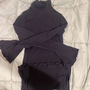 Black turtleneck dress